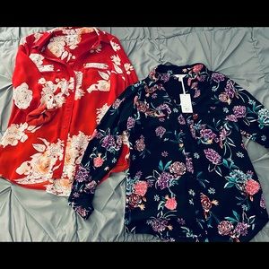 Floral Button Down (2 tops)